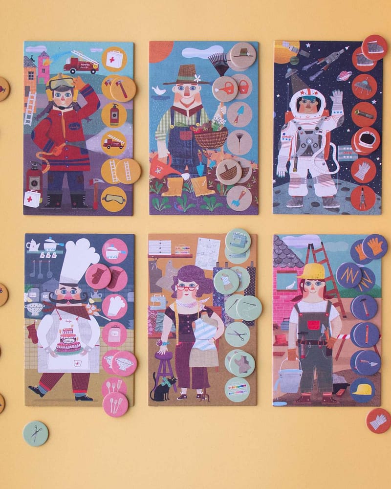 Lotto og Memory spill Barn 3år+ "Når jeg blir stor, vil jeg bli.." | LOTTO "I Want To Be"