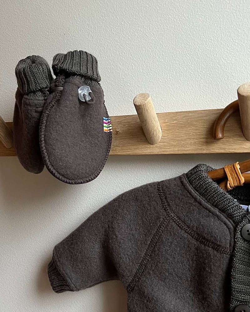 Ullvotter i tykk ullfleece - 100% Merino - Heavy Basic