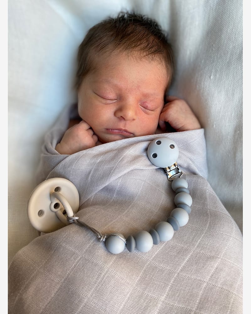 Smokkesnor med Perler - Silikon | Bubble Pacifier Clip