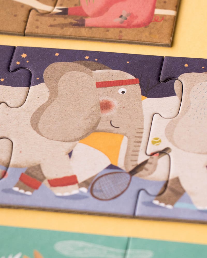 Puslespill og Tellelek - 10x Puslespill Barn 3år+ | 10 penguins puzzle NEW