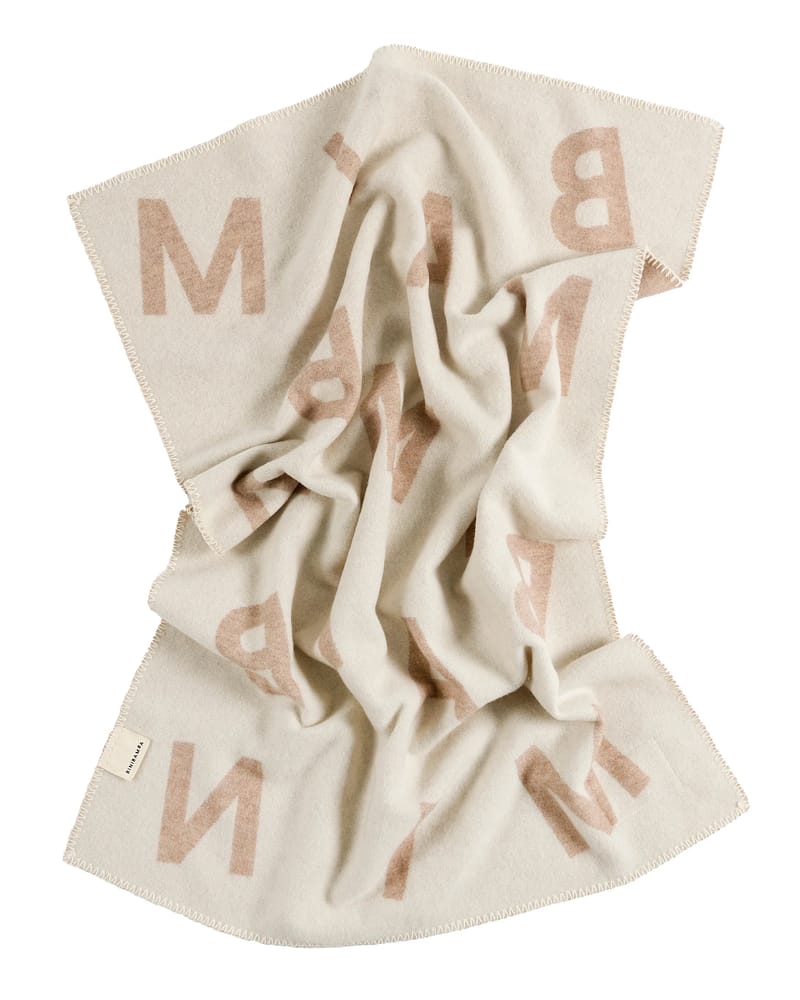 Babyteppe Ull, Tykt - 100% Merino, Ubehandlet | Alphabet Biniblanket