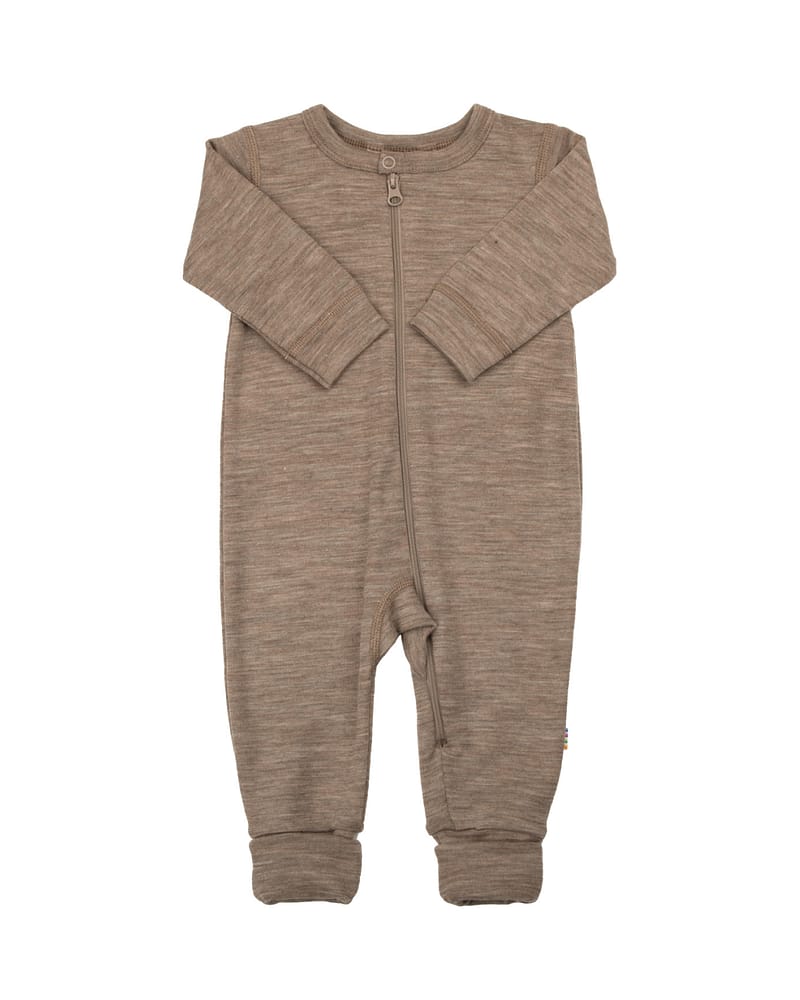 Ullpysj Heldress M/ glidelås og trylleføtter – 85% Merino, 15% Silke | Basic