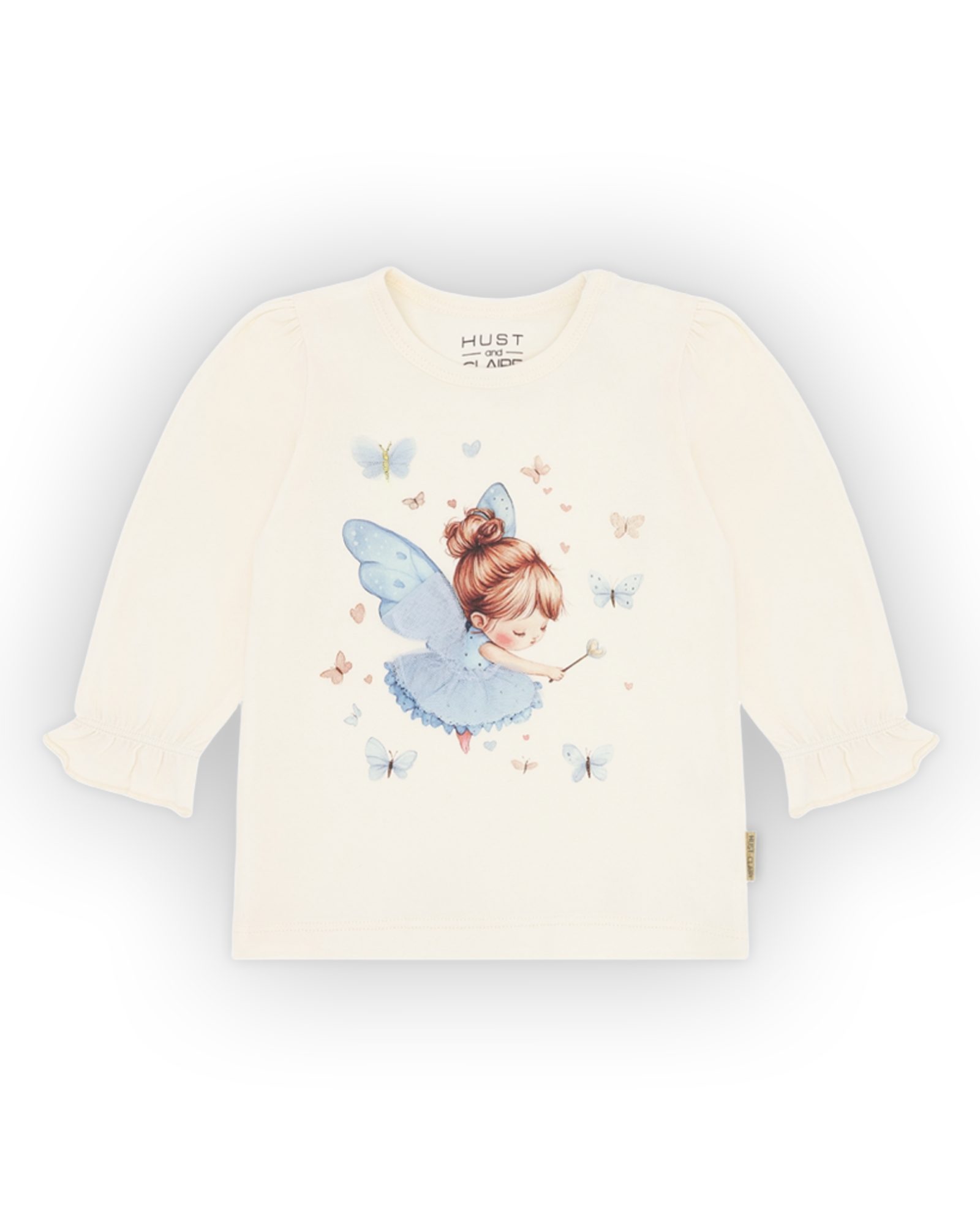Bluse Barn M/ Volanger – Bomull, Elastan | HCAlma fairy, Ivory