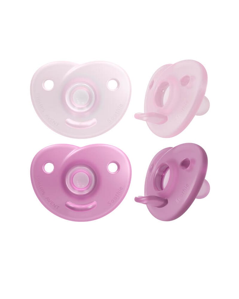 Smokk Soothie 2pk - Rund, Silikon | Nyfødt / Prematur