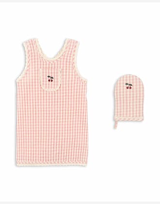 Forkle og Grytevott - Bakeutstyr Barn | Frill Apron Set