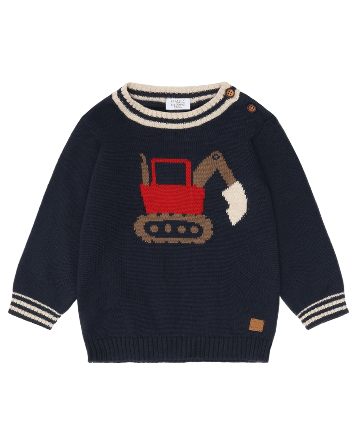 Genser Baby – Strikket, Marineblå - Navy
