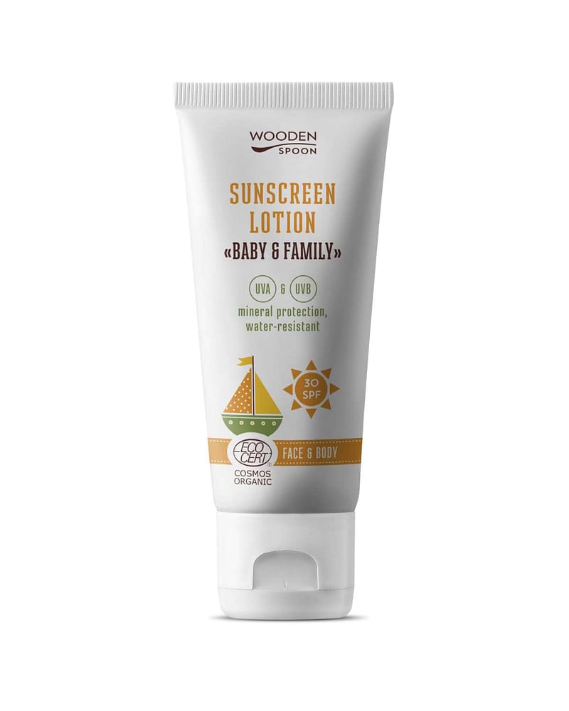 Solkrem Baby & Family SPF30 - Mineral, 100% Naturlig - Trygg for Nyfødt | 100ml