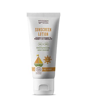 solkrem barn wooden spoon sunscreen lotion baby family spf30 150ml