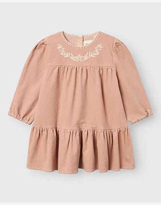 Kjole Barn M/ Volanger - Øko Cordfløyel | Revelle LS Cord Dress