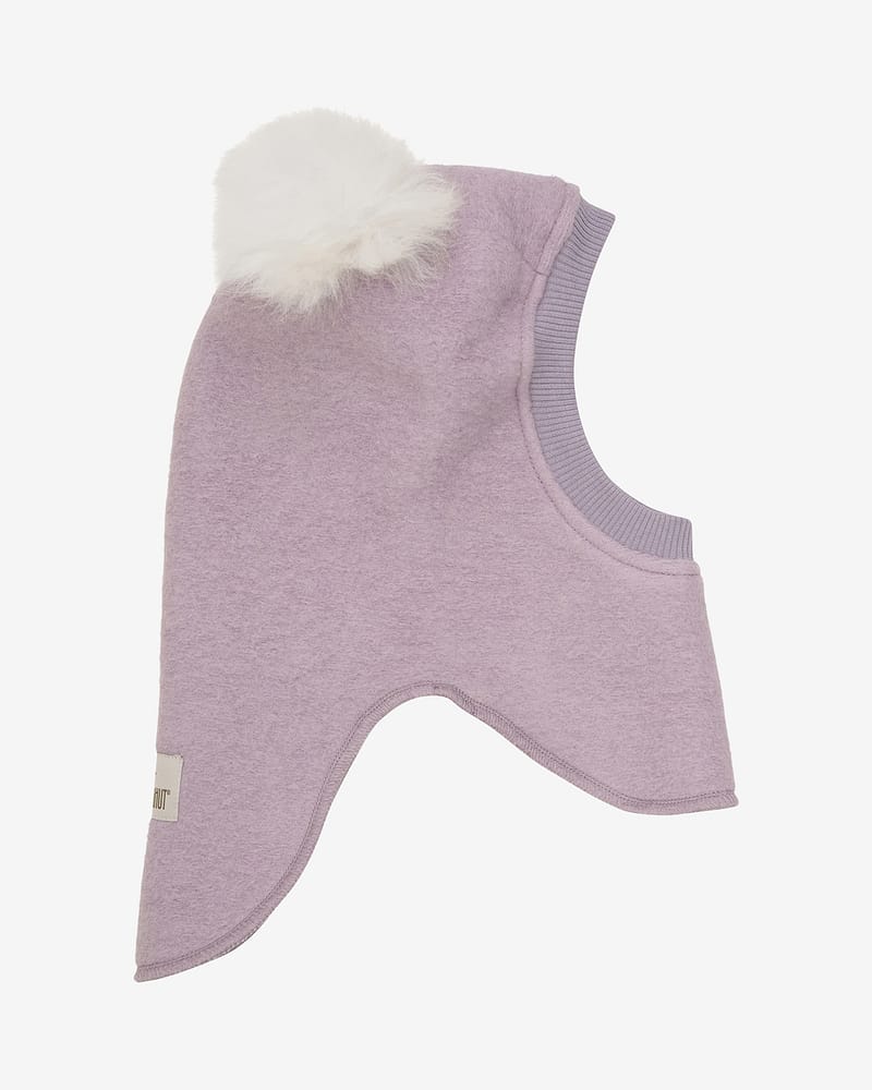 Balaclava Ull 2-Lags - Børstet Ullfleece | Alpaca Pompoms