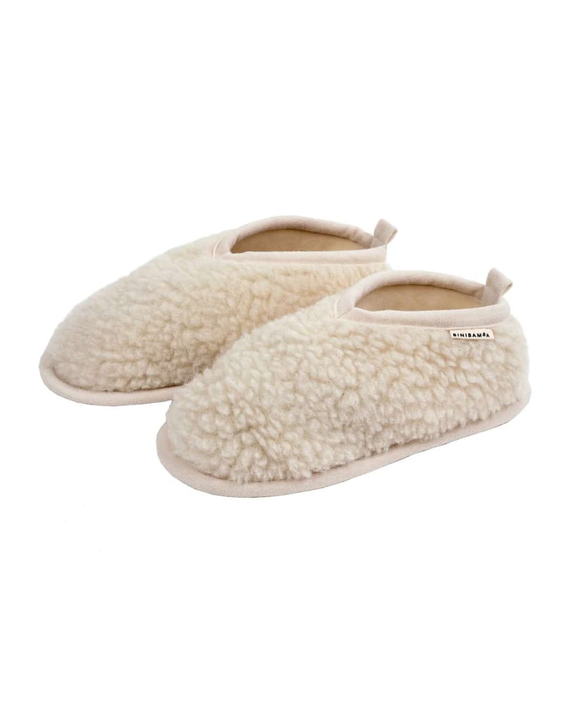 Ulltøfler Dame - Ullfleece & Skinn - 100% Merino | Mama Booties