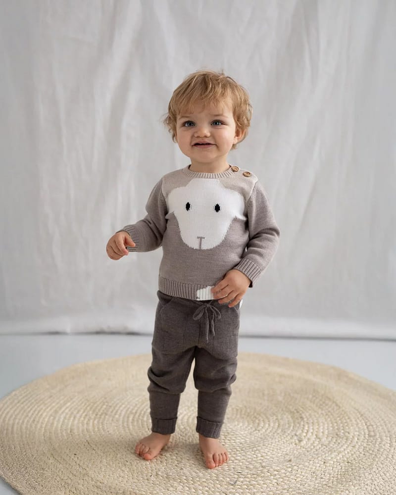 Ullgenser med Lammemotiv - 100% Merino | Lammi