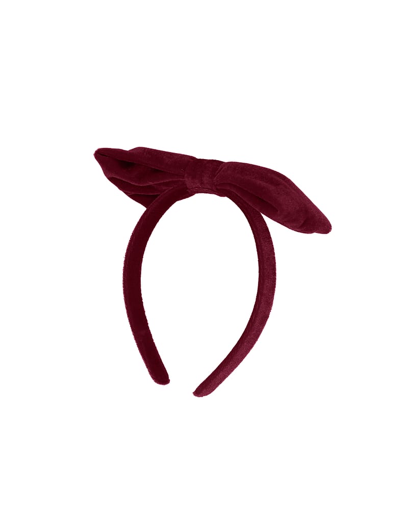 Hårbøyle med sløyfe - Fløyel | Fannie Bow