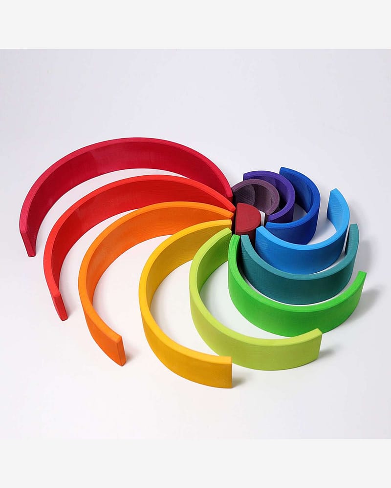 Regnbue Stor Orginal - Stableleke i Tre | Montessori Leker