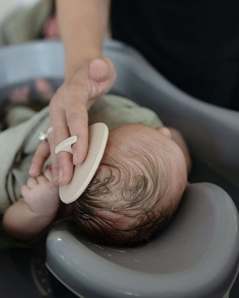 Badebørste Baby 2pk - Hodebunnsmassasje mot Skurv | Cradle Cap Brush
