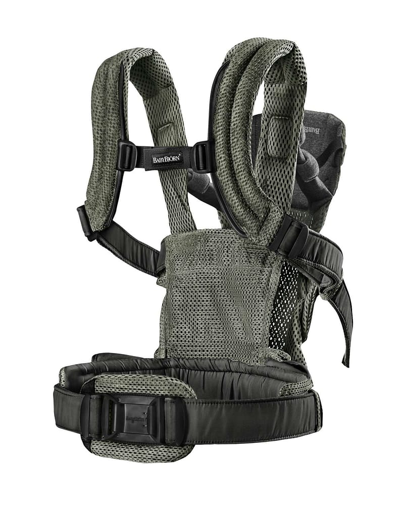 Bæresele Harmony - Front & Rygg - Ekstra Ryggstøtte - Baby Carrier 0-3år, Mørkgrønn