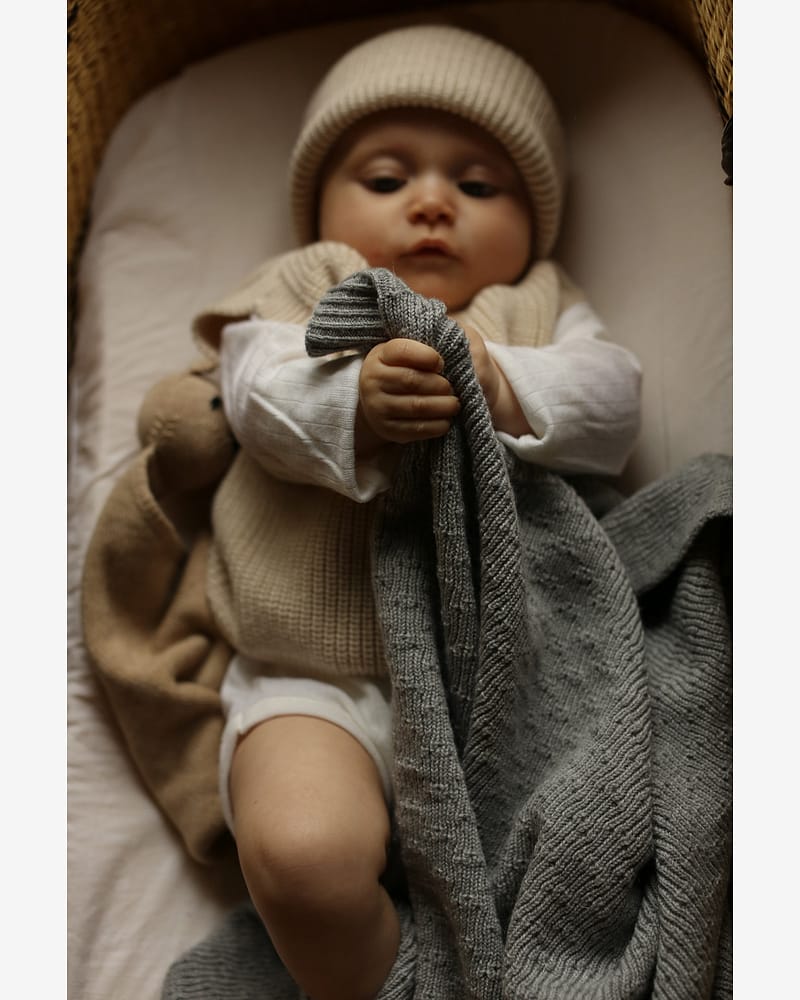 Babyteppe Ull - 100% Merino, Ubehandlet - Dora