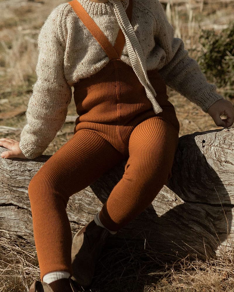 Ullstrømpebukse u/ føtter m/ sele | Wooly Footless Tights