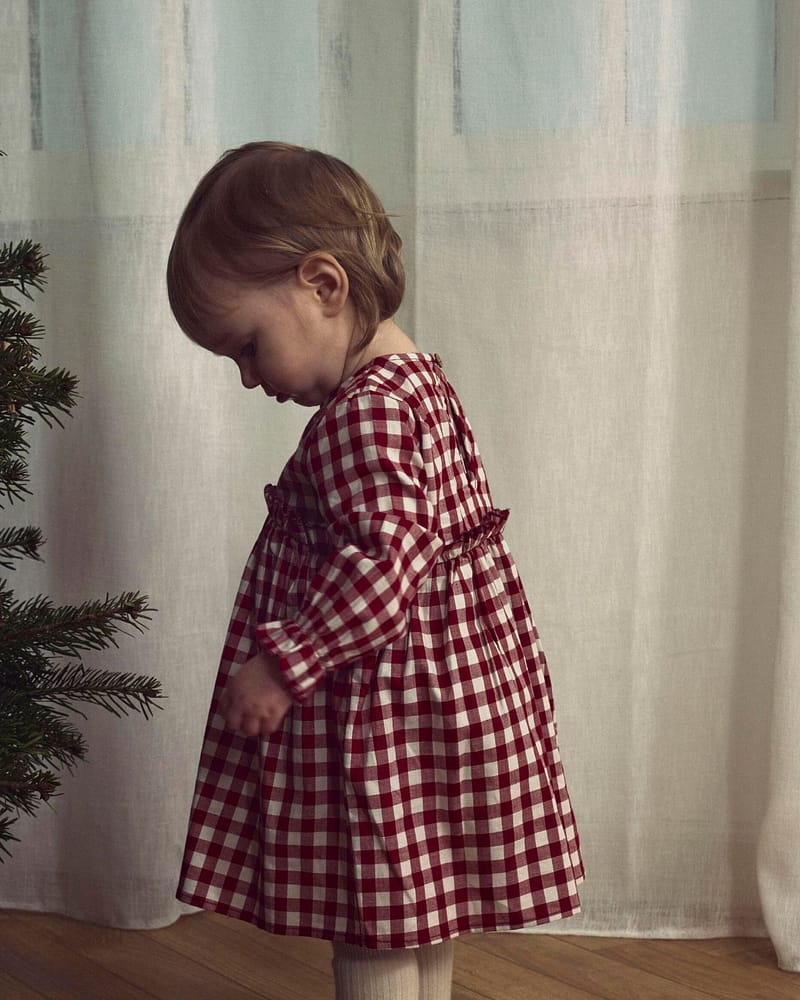 Kjole Baby M/ Volanger - Øko bomull | NBFRIO LS LOOSE BODY DRESS LIL
