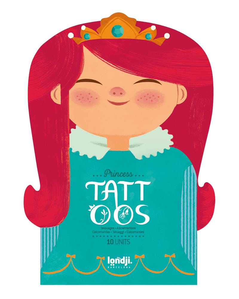 Tatoveringer Barn 10pk - Dermatologisk testet | Prinsesse