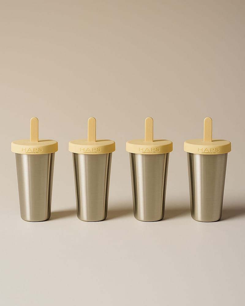 Ispinneformer i  Rustfritt Stål 4pk - 8 Gjenbrukbare Trepinner | Ice Lolly Makers