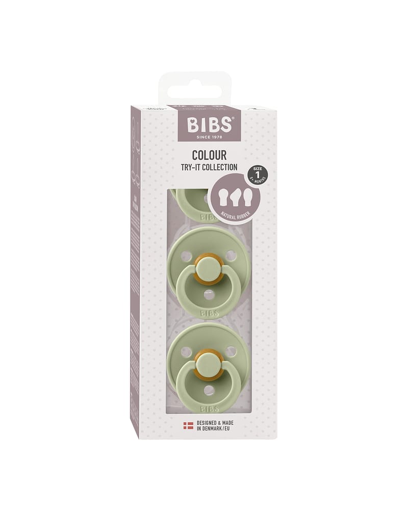 BIBS Try it Collection 3pk - Mix Naturgummi Smokker | 0-6 mnd