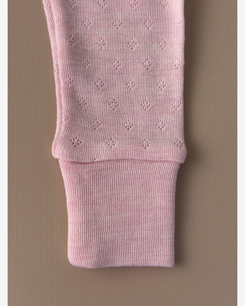 Ullbukse m/ dobbelt liv - 100% Merino, Pointelle | Ullongs