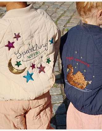 Tynn Boblejakke m/ Glitter Paljetter - Høst / Vår | Juno Sequin Bomber Jacket