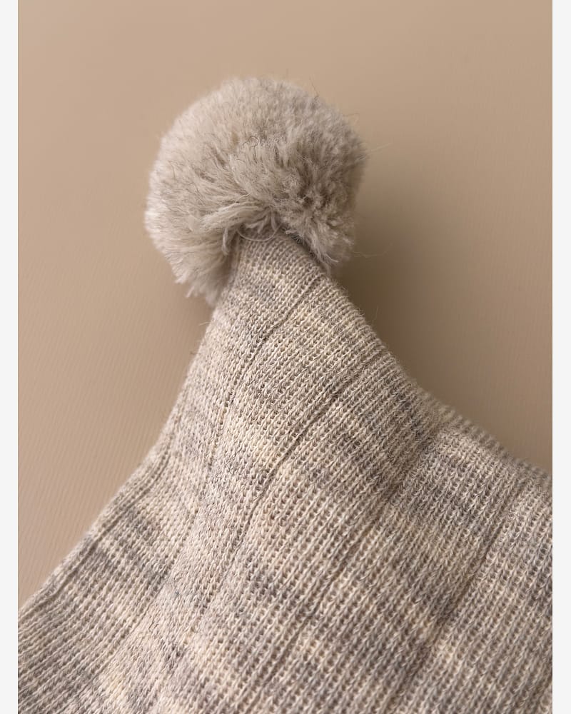 Knytelue Ull m/ Bomullsjersey fôr og Vindstopper | Ubehandlet Ull