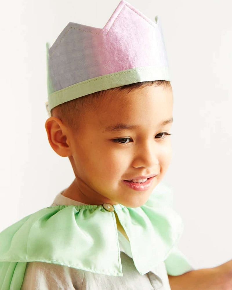 Lekekrone / Bursdagskrone Barn 3-10år - 100% Silke