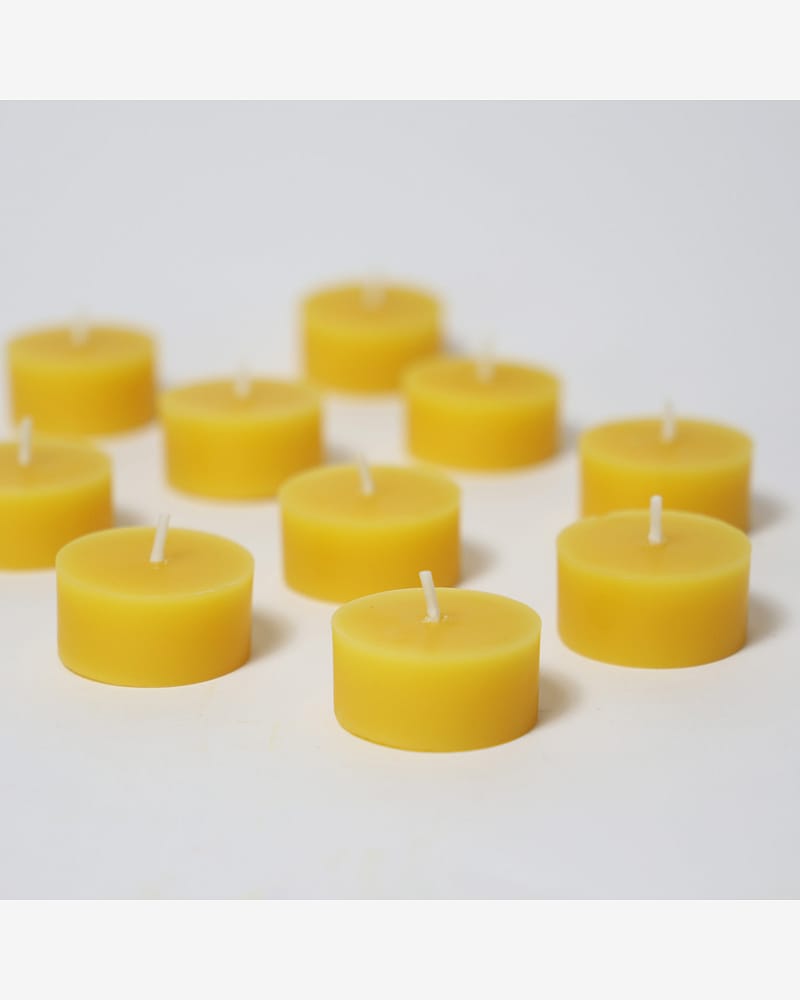 Telys 10pk - 100% Naturlig Bivoks | Grimms Tealights