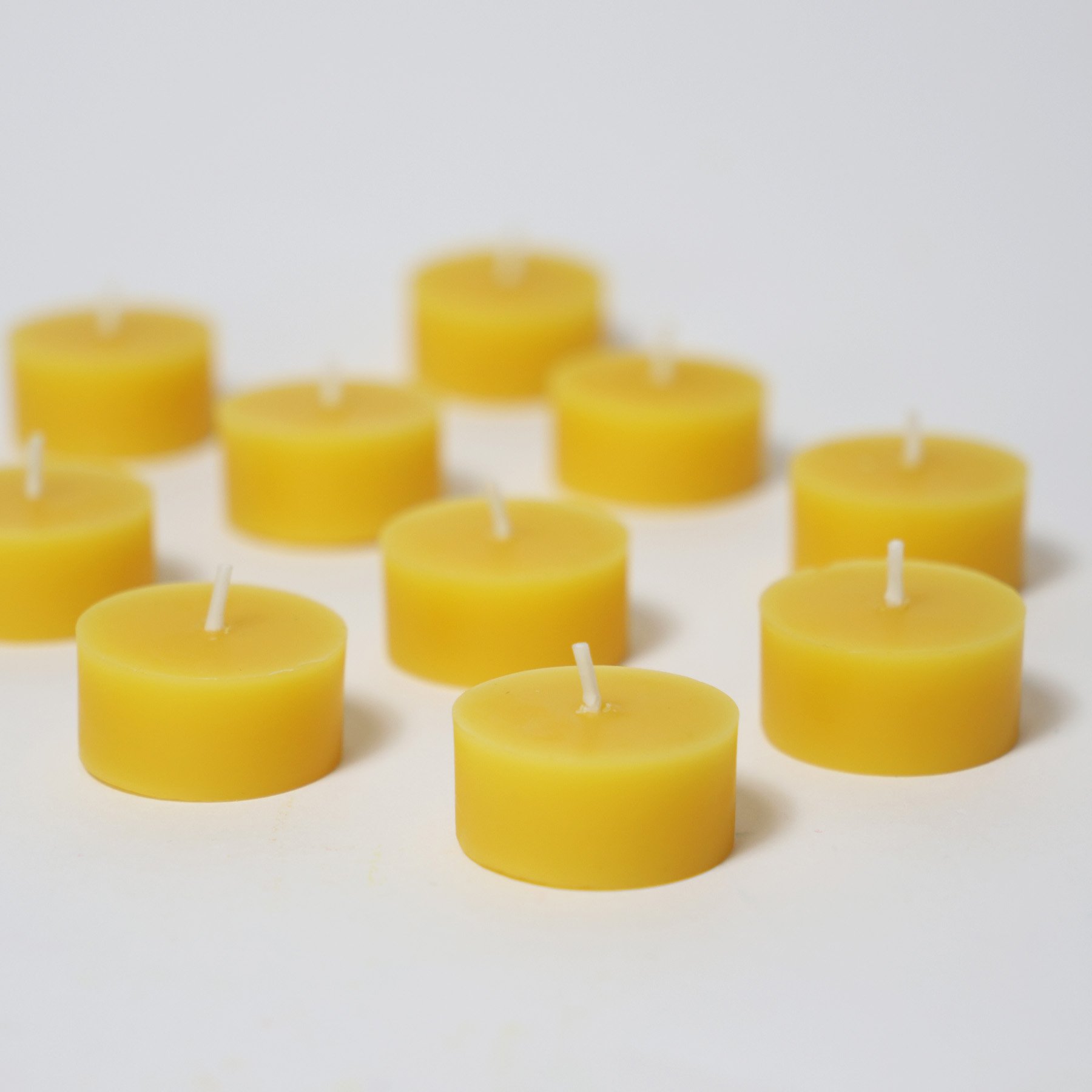 Telys 10pk – 100% Naturlig Bivoks | Grimms Tealights