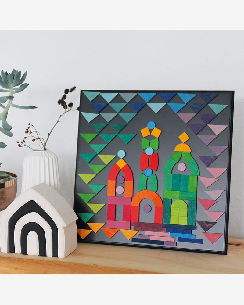 Magnettavle m/ Stativ - 30cm x 30cm | Black Board