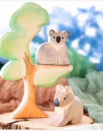 Koala - Håndlaget Trefigur | Dyrefigur