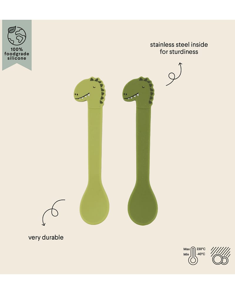 Babyskje 2pk - 100% Silikon & Rustfritt Stål