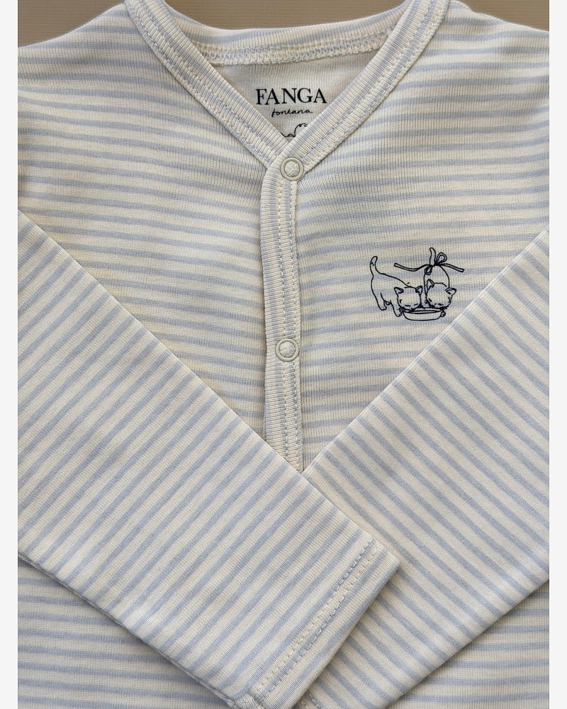 Heldress / Babypysj - 100% Øko Bomull | Fio Onesie