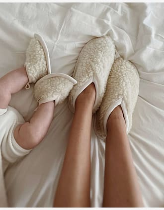 Ulltøfler Dame - Ullfleece & Skinn - 100% Merino | Mama Booties