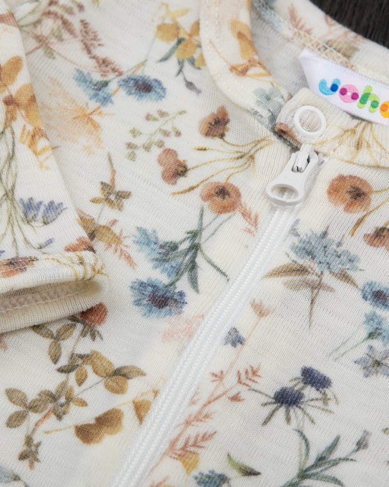 Ullpysj Heldress M/ glidelås og trylleføtter - 100% Merino | Basic