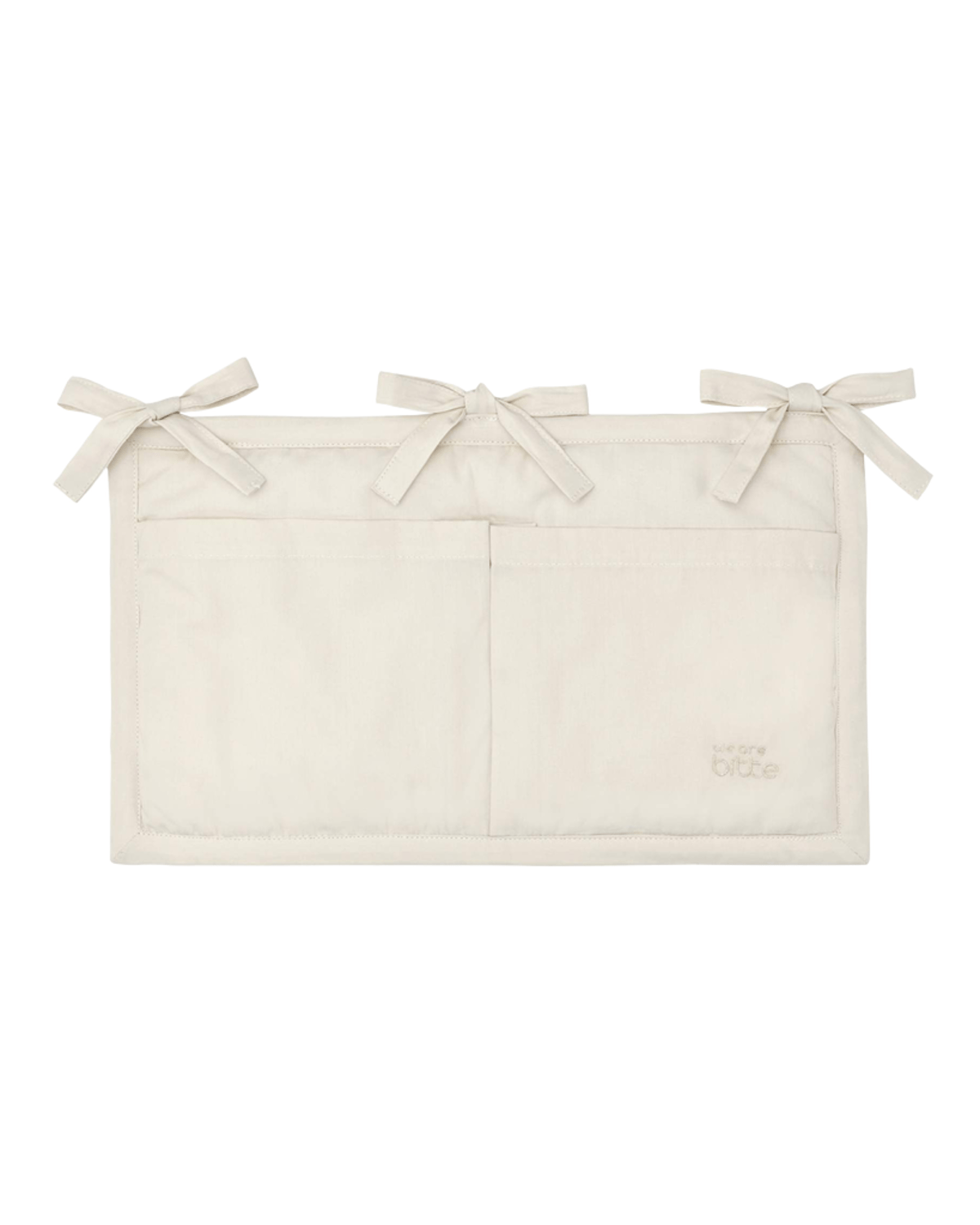 Sengelomme til Babyseng – 100% Øk. Bomull | 36×21 cm, Light Sand