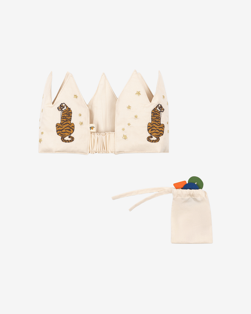 Bursdagskrone Barn 1-9år - Økologisk & Resirkulert | Fabric Birthday Crown