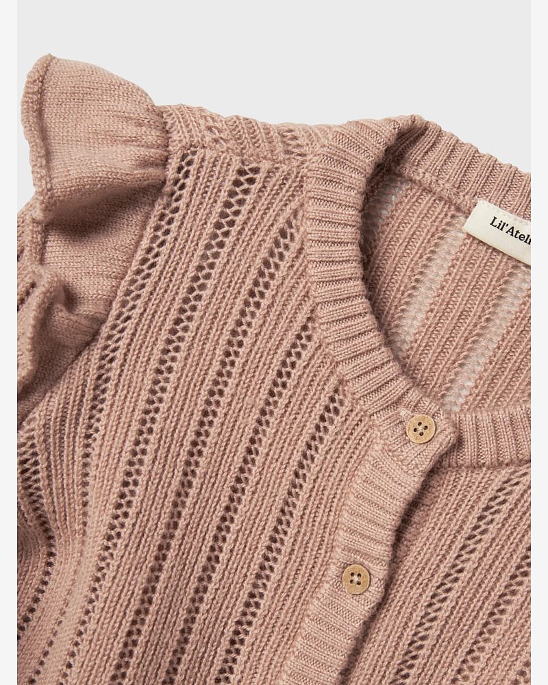 Cardigan i Ull Barn - Strikket