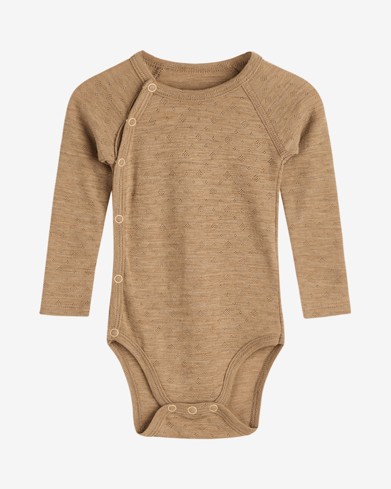 Omslagsbody Pointelle - 85% Merino, 15% Silke | HCBilli