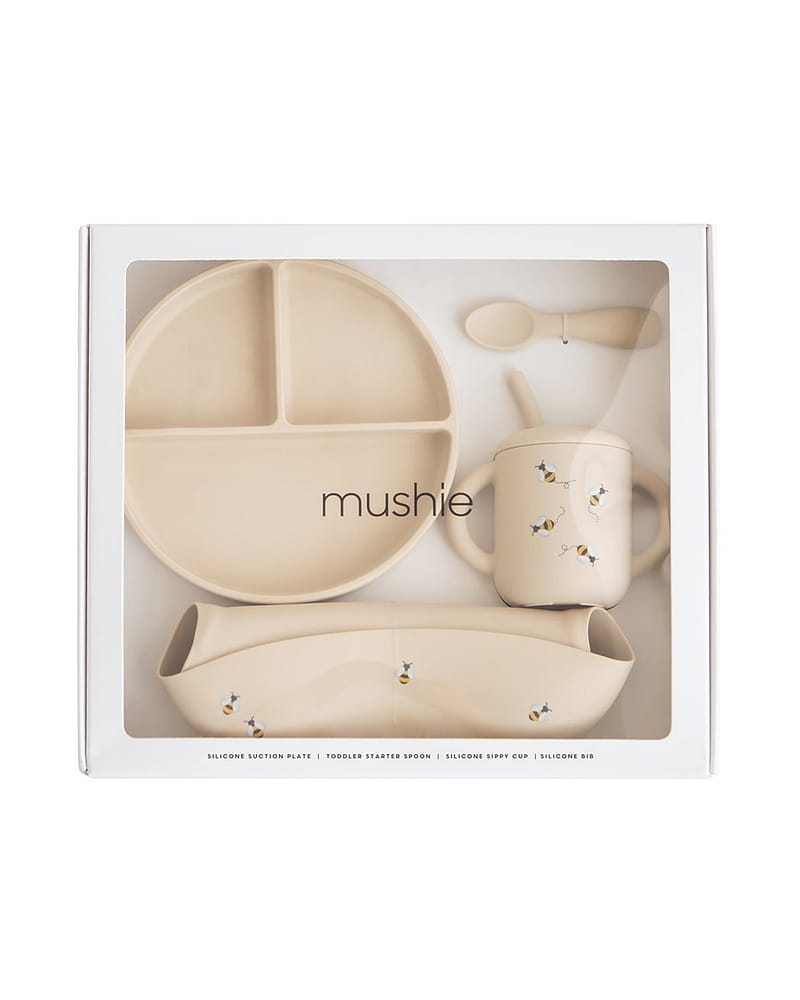 Spisesett Baby 4pk - Silikon | Fra ca. 6 mnd