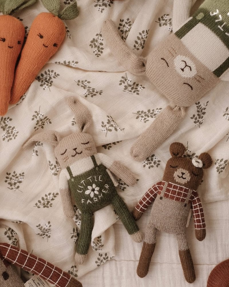 Kosebamse - Håndstrikket Alpakkaull | Bunny Knit Toy, Kanin, Kanin, Kanin, Kanin