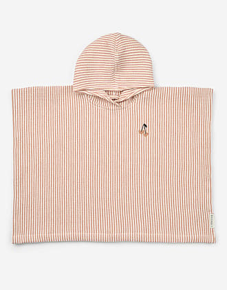 Badeponcho med Hette - Øk. Bomull Vaffelvevd | Paco Poncho Embroidery