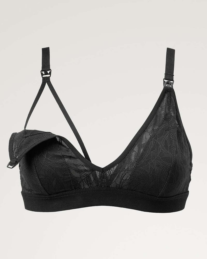 Amme BH Bralett m/ blonder - Lett+ Støtte | Lace Nursing Bra