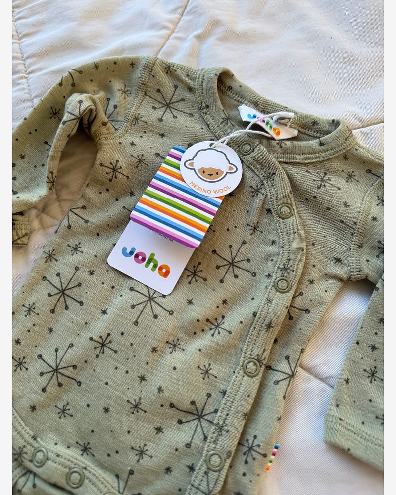 Omslagsbody Baby - 100% Merino | Basic