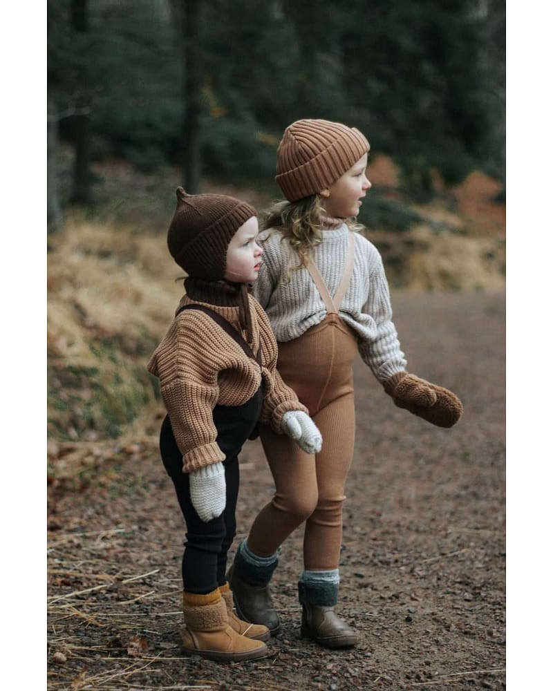 Ullstrømpebukse u/ føtter m/ sele | Wooly Footless Tights