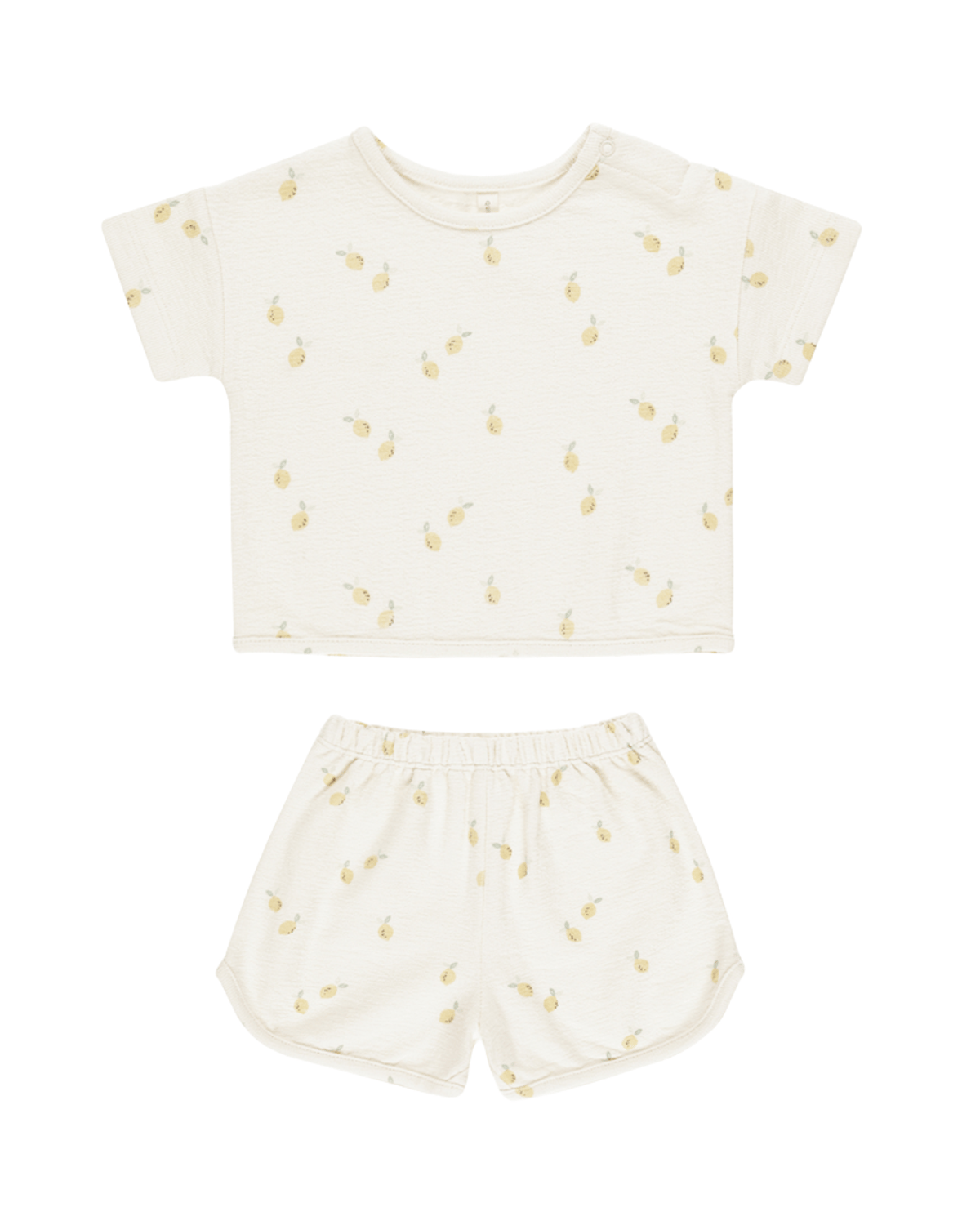 The Boxy Tee & Shorts Sett – Terrystoff i Øko Bomull | Spongy Play Set