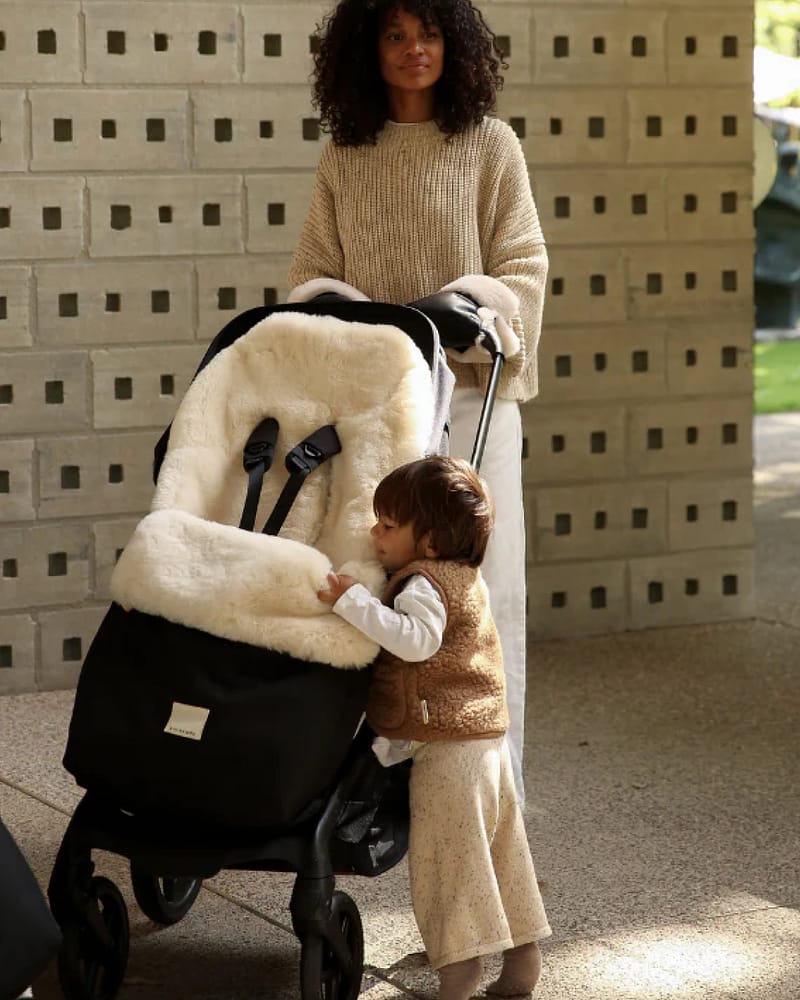 Vognpose m/ Lammeskinn - Universal Fit - Varm Vinterpose, 0-4år | Puffmuff